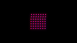 Neon Glitch Shapes - Dots Square Pattern